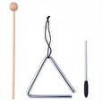 Hračka Woody Muzikální set (xylofon, tamburína/bubínek, triangl, 2 maracas vajíčka)
