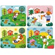 Hračka VILAC Dřevěné puzzle 4 období