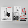 Axagon PCES-SA2N, PCIe řadič - 2x interní SATA 6G port, ASM1061, SP & LP