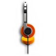 Gioteck headset TX-20/ multiplatforma/ retro design/ černooranžový
