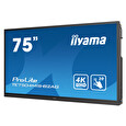 75" iiyama TE7504MIS-B2AG: IPS, 4K, 400cd/m2, 24/7, iiWare, WiFi, 4x Touch Pen, HDMI, USB-C, 20P