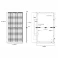 Solarmi solární panel ELERIX, Mono 550Wp, 144 článků, half-cut, ESM-550S, 1ks