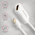 Axagon RVDM-HI14NW, Mini DisplayPort -> HDMI 1.4 redukce / adaptér, 4K/30Hz, bílý
