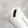 Axagon RVDM-HI14NW, Mini DisplayPort -> HDMI 1.4 redukce / adaptér, 4K/30Hz, bílý