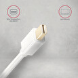 Axagon RVDM-HI14NW, Mini DisplayPort -> HDMI 1.4 redukce / adaptér, 4K/30Hz, bílý