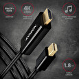 Axagon RVDM-HI14C2, Mini DisplayPort -> HDMI 1.4 redukce / kabel 1.8 m, 4K/30Hz