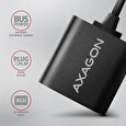 Axagon ADA-12, USB 2.0 - externí zvuková karta, 48kHz/16-bit stereo, kovová, kabel USB-A 15 cm