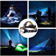 Solight LED čelová nabíjecí svítilna, 550lm, Li-Ion, USB