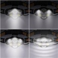 Solight LED čelová nabíjecí svítilna, 550lm, Li-Ion, USB