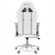 SPC Gear SX500 Onyx White herní židle imitace kůže + textil bílá
