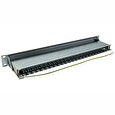 LYNX Patch panel 19", 24 portů, Cat6a, stíněný, černý