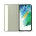 Samsung Flipové pouzdro Clear View S21 FE Olive Green