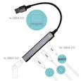 iTec USB 3.0 Metal HUB 1x USB 3.0 + 3x USB 2.0