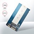 AXAGON RSS-M2B, SATA - M.2 SATA SSD, interní 2.5" ALU box, černý