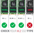 AXAGON EEM2-SG2, USB-C 3.2 Gen 2 - M.2 NVMe & SATA SSD kovový RAW box, bezšroubkový, stříbrný