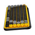 Logitech POP Keys Wireless Mechanical Keyboard With Emoji Keys - BLAST_YELLOW - US INT'L - INTNL