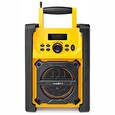 Nedis digitální rádio/ stolní provedení/ výkon 15W/ FM/ Bluetooth/ IPX5/ napájení z baterie/síťové napájení/ černo-žluté