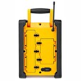 Nedis digitální rádio/ stolní provedení/ výkon 15W/ FM/ Bluetooth/ IPX5/ napájení z baterie/síťové napájení/ černo-žluté