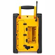 Nedis digitální rádio/ stolní provedení/ výkon 15W/ FM/ Bluetooth/ IPX5/ napájení z baterie/síťové napájení/ černo-žluté