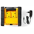 Nedis digitální rádio/ stolní provedení/ výkon 15W/ FM/ Bluetooth/ IPX5/ napájení z baterie/síťové napájení/ černo-žluté