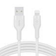 Belkin kabel USB-A na LTG_silikon, 1M, bílý