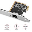 Axagon PCEE-GRF, PCIe síťová karta - 1x Gigabit Ethernet port (RJ-45), Realtek 8111F, vč. LP