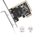Axagon PCEE-GRF, PCIe síťová karta - 1x Gigabit Ethernet port (RJ-45), Realtek 8111F, vč. LP