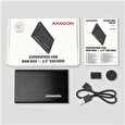 Axagon EE25-A6M, USB 3.2 Gen 1 - SATA 6G 2.5" kovový RAW box, bezšroubkový