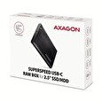 Axagon EE25-A6C, USB-C 3.2 Gen 1 - SATA 6G 2.5" kovový RAW box, bezšroubkový