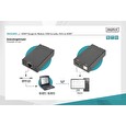 DIGITUS HDMI dongle for modular KVM consoles, RJ45 to HDMI