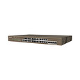 Tenda TEG5328P-24-410W Gigabit L3 PoE+ Switch 370W, 24x 1Gb/s PoE+, 4x SFP, STP, IGMP, VLAN, Rack