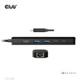 Club3D hub USB-C, 6-in-1 Hub s HDMI 8K30Hz, 2xUSB Type-A, RJ45 a 2xUSB Type-C