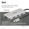 Club3D hub USB-C na 10Gbps 4x USB Type-A Hub