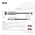 Club3D kabel USB-C na HDMI, 4K120Hz 8K60Hz HDR10 s DSC1.2, M/M, 3m