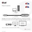 Club3D kabel USB-C na HDMI, 4K120Hz 8K60Hz HDR10 s DSC1.2, M/M, 3m