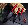 Sada nožů Berlingerhaus s nepřilnavým povrchem + prkénko 6 ks Burgundy Line BH-2552