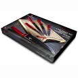 Sada nožů Berlingerhaus s nepřilnavým povrchem + prkénko 6 ks Burgundy Line BH-2552