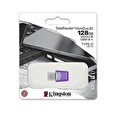 Kingston DataTraveler MicroDuo 3C/128GB/USB 3.2/USB-A + USB-C/Fialová