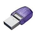 Kingston DataTraveler MicroDuo 3C/256GB/USB 3.2/USB-A + USB-C/Fialová