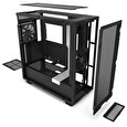 NZXT skříň H7 Flow edition / ATX / 2x 120 mm fan / USB-C / 2x USB / prosklená bočnice / mesh panel / bíločerná