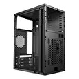 1stCOOL skříň STEP 4, micro tower, AU, USB 3.0, bez zdroje, průhledná bočnice, černá