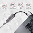 Axagon ADE-25RC USB-C 3.2 Gen 1 - 2.5 Gigabit Ethernet síťová karta, Realtek 8156, auto install, šedá