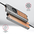Axagon CLR-M2FAN, měděný chladič s ventilátorem pro jedno i oboustranný M.2 SSD disk, výška 13 mm