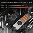Axagon CLR-M2FAN, měděný chladič s ventilátorem pro jedno i oboustranný M.2 SSD disk, výška 13 mm