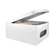 Box Compactor skládací úložný s víkem Smart 4, PVC - 50 x 40 x 25 cm, bílá