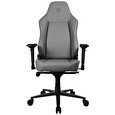Arozzi herní židle PRIMO Full Premium Leather Anthracite/ 100% přírodní italská kůže/ světle šedá