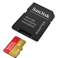 SanDisk micro SDXC karta 256GB Extreme (190 MB/s Class 10, UHS-I U3 V30) + adaptér