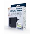 Gembird Univerzální adaptér NPA-PD60-01 pro notebook, Type-C PD, USB, 60W