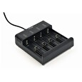 Gembird nabíječka baterií BC-USB-02, 4ks, Ni-MH + Li-ion