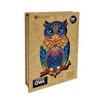 Puzzle Puzzler dřevěné, barevné - Okouzlující sova